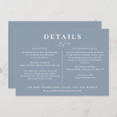 Angaben zur botanischen Zweigniederlassung Dusty B Einladung (Vorne/Hinten)