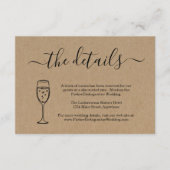 Angaben zur Champagnerinformation Umschließungskar Begleitkarte (Vorderseite)