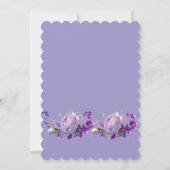 Angaben zur Einladungskarte Einladung (Rückseite)