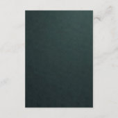 ANGABEN ZUR ELEGANTEN KLASSISCHEN GOLD FOIL FLORAL BEGLEITKARTE (Rückseite)