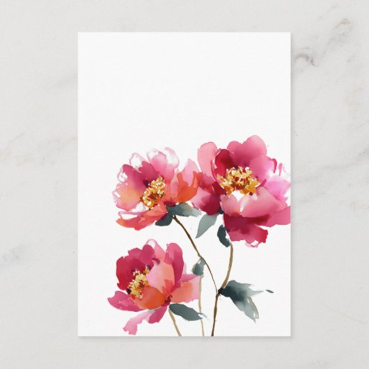 Angaben zur Farbe des rosa- und korallenpechfarben Begleitkarte (Rückseite)