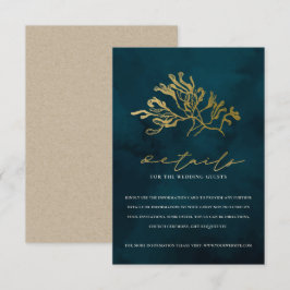 ANGABEN ZUR GOLDNAVY UNDERWASSER-WEED-WEDDING BEGLEITKARTE