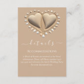 Angaben zur Hochzeit am Strand Begleitkarte (Rückseite)