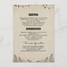 Angaben zur Hochzeit - Angaben - Beilage