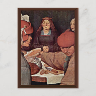 Angaben zur Hochzeit der Bauern von Bruegel D. Ä.  Postkarte