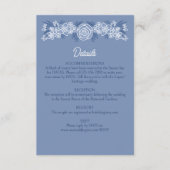 Angaben zur Hochzeit der Botanischen Blumendusty B Begleitkarte (Vorderseite)