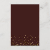 Angaben zur Hochzeit des geometrischen Glitzer Begleitkarte (Rückseite)