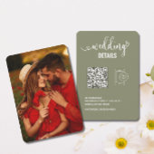 Angaben zur Hochzeit | Elegante UAWG mit QR Code F Save The Date