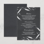 Angaben zur Hochzeit im Herbst von Weizen - Inform Begleitkarte (Vorne/Hinten)