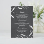 Angaben zur Hochzeit im Herbst von Weizen - Inform Begleitkarte (Stehend Vorderseite)