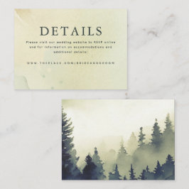 Angaben zur Hochzeit Kleine Abschlusskarte Begleitkarte