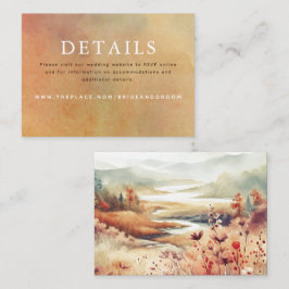 Angaben zur Hochzeit Kleine Abschlusskarte Begleitkarte