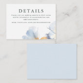 Angaben zur Hochzeit Kleine Abschlusskarte Begleitkarte (Vorne/Hinten)