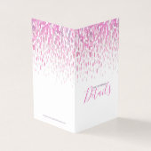 Angaben zur Hochzeit lila-grau-farbige Karte (Vorderseite)