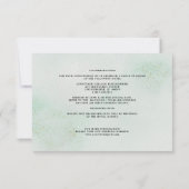 Angaben zur Hochzeit | Rose für Aquarellen RSVP Karte (Rückseite)