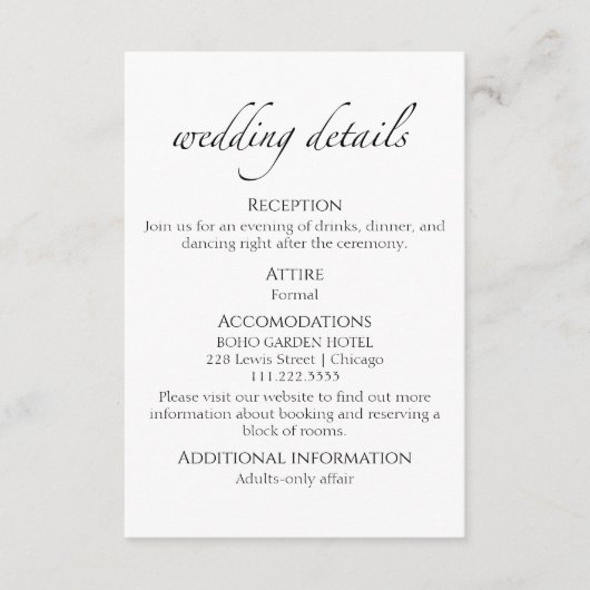 Angaben zur Hochzeit | UAWG | | QR-Code-Umschließu Begleitkarte (Vorderseite)