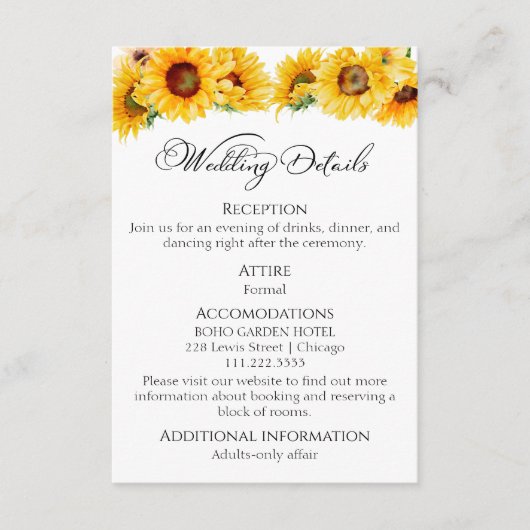 Angaben zur Hochzeit | UAWG | | QR-Code-Umschließu Begleitkarte (Vorderseite)