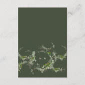 Angaben zur Hochzeit von Cream Eucalyptus Wreath M Begleitkarte (Rückseite)