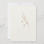 Angaben zur Hochzeit von Cremes fallen Foliage Einladung (Rückseite)