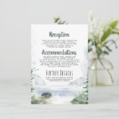 Angaben zur Hochzeit von Gebirgen Begleitkarte (Stehend Vorderseite)