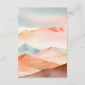 Angaben zur Hochzeit von Pastel Boho Begleitkarte (Rückseite)