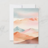 Angaben zur Hochzeit von Pastel Boho RSVP Karte (Rückseite)