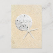Angaben zur Hochzeit von Sand Dollar Beach Begleitkarte (Rückseite)