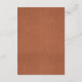 Angaben zur Hochzeit von Wheat Fall Orange - Infor Begleitkarte (Rückseite)