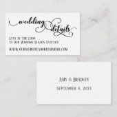 Angaben zur Hochzeitsseite in Skript erstellen, we Begleitkarte (Vorne/Hinten)