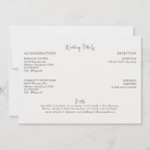 Angaben zur Hochzeitsstimmung bei Cremes Einladung (Vorderseite)