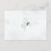 Angaben zur Hochzeitsstimmung im Eukalyptus-Leaf Begleitkarte (Rückseite)