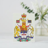 Angaben zur Kanadischen Wappen Postkarte (Stehend Vorderseite)