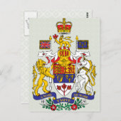 Angaben zur Kanadischen Wappen Postkarte (Vorne/Hinten)