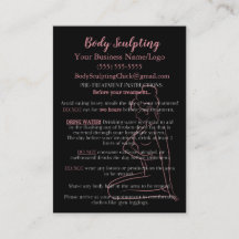 Angaben zur Körpermodellierung vor und nach der Be