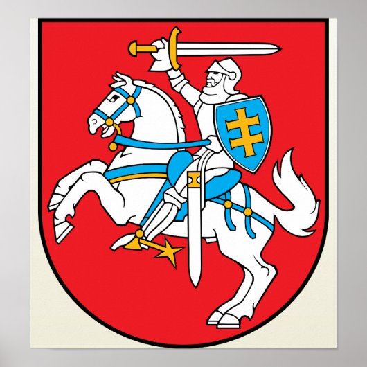 Angaben zur litauischen Wappen Poster (Vorne)