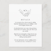 Angaben zur Mindestformschrift Begleitkarte (Vorderseite)