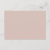ANGABEN ZUR MINIMAL BLUSH PINK TYPOGRAPHY WEDDING BEGLEITKARTE (Rückseite)