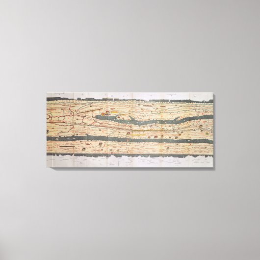 Angaben zur Peutinger-Tabelle Leinwanddruck (Vorderseite)