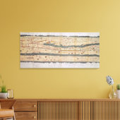 Angaben zur Peutinger-Tabelle Leinwanddruck (Insitu (Wohnzimmer))