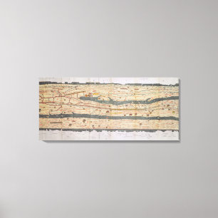 Angaben zur Peutinger-Tabelle Leinwanddruck