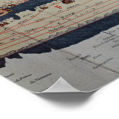 Angaben zur Peutinger-Tabelle Poster (Ecke)