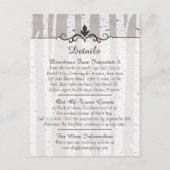 Angaben zur rustikalen Hochzeit / Anfahrtsskizze Begleitkarte (Vorderseite)