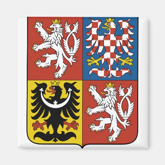 Angaben zur tschechischen Wappen Magnet (Vorne)