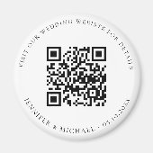 Angaben zur uAwg der QR-Code-Website für Hochzeite Magnet (Vorne)