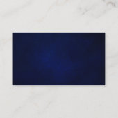 Angaben zur Website Royal Blue Sunflower Geometric Begleitkarte (Rückseite)