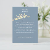 Angaben zur zeitlosen Blume Begleitkarte (Stehend Vorderseite)