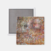 Angaben: Zwei Gesichter (von Pavel Filonov) Magnet (Vorderseite/Rückseite)