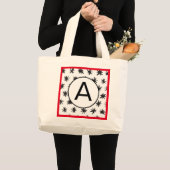 ANGEBAUTE HAND-ZEICHEN MIT ANGEL Tote Bag Jumbo Stoffbeutel (Vorderseite (Produkt))