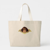 ANGEBAUTE HAND-ZEICHEN MIT ANGEL Tote Bag Jumbo Stoffbeutel (Rückseite)