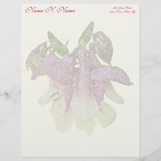 Angebaute Kolumine Letterhead Gelb Briefbogen (Vorderseite)